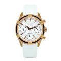 Guess Catalina White & Rose Gold Dial White Silicon Strap Watch For Women - W0562L1