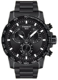 Tissot Supersport Chrono Black Dial Black Steel Strap Watch For Men - T125.617.33.051.00