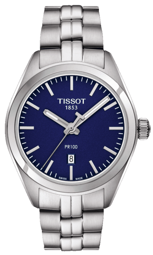 Tissot PR 100 Lady Blue Dial Quartz Watch For Women - T101.210.11.041.00