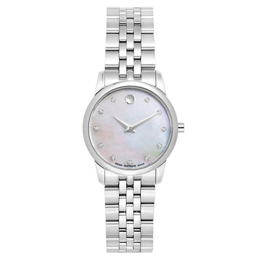 Movado Museum Classic 28mm Mother of Pearl Dial Watch For Women - 0606612