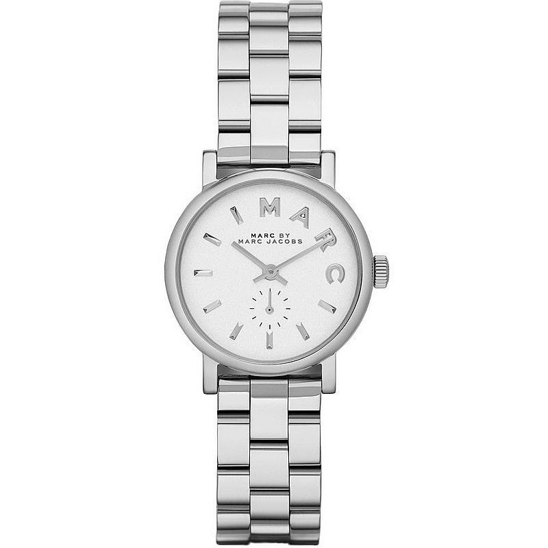 Marc Jacobs Marc Baker White Dial Silver Stainless Steel Strap Watch for Women - MBM3246