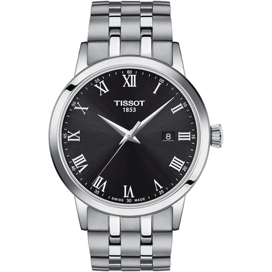 Tissot Classic Dream Black Dial Stainless Steel Watch For Men - T129.410.11.053.00