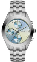 Marc Jacobs Peeker Chronograph Silver Dial Silver Stainless Steel Strap Watch for Women - MBM3371