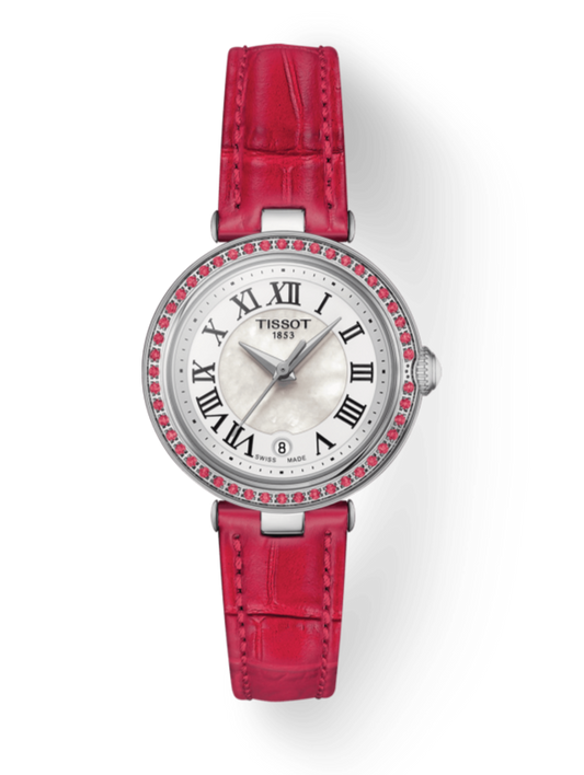 Tissot Bellissima Small Lady Mother of Pearl Dial with Pink Diamonds Watch For Women - T126.010.66.113.00