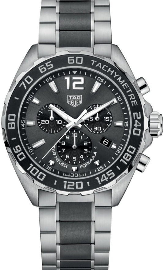 Tag Heuer Formula 1 Anthracite Dial Two Tone Steel Strap Watch For Men - CAZ1011.BA0843