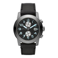 Marc Jacobs Larry Black Dial Black Leather Strap Watch for Men - MBM5054