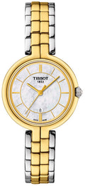 Tissot Flamingo Mother of Pearl Dial Two Tone Steel Strap Watch For Women - T094.210.22.111.01