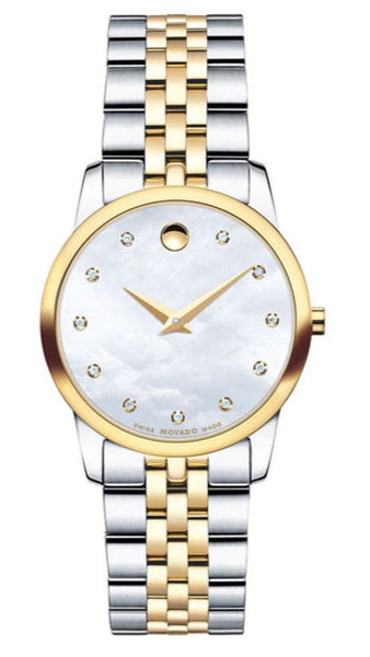 Movado Museum Classic 28mm Stainless Steel Diamond Watch For Women - 0606613