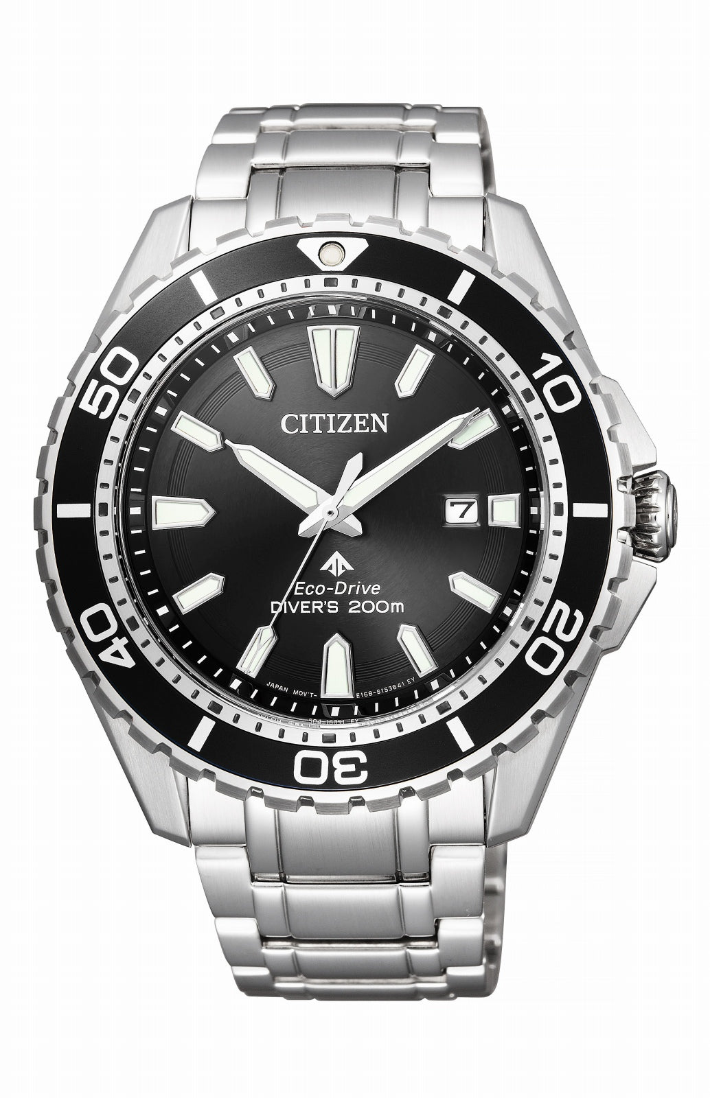 Citizen Promaster Diver Chronograph Black Dial Silver Stainless Steel Watch For Men - BN0190-82E