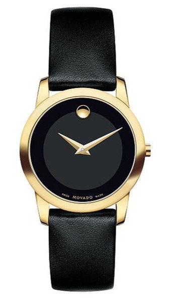 Movado Museum Classic 28mm Quartz Black Dial Watch For Women - 0606877