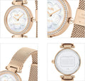 Coach Park Mother of Pearl Dial Rose Gold Mesh Bracelet Watch for Women - 14503511