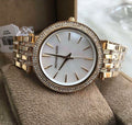 Michael Kors Darci Mother of Pearl Dial Gold Steel Strap Watch for Women - MK3219