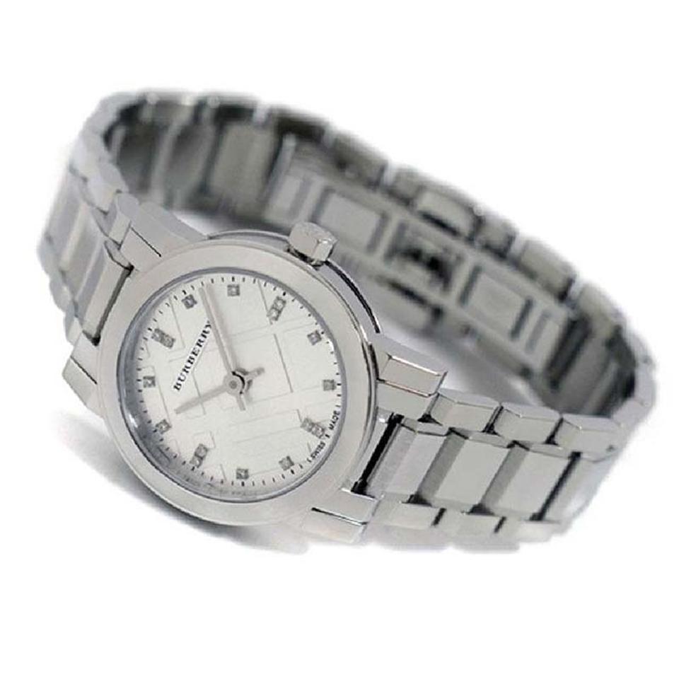 Burberry The City Silver Dial Silver Steel Strap Watch for Women - BU9213