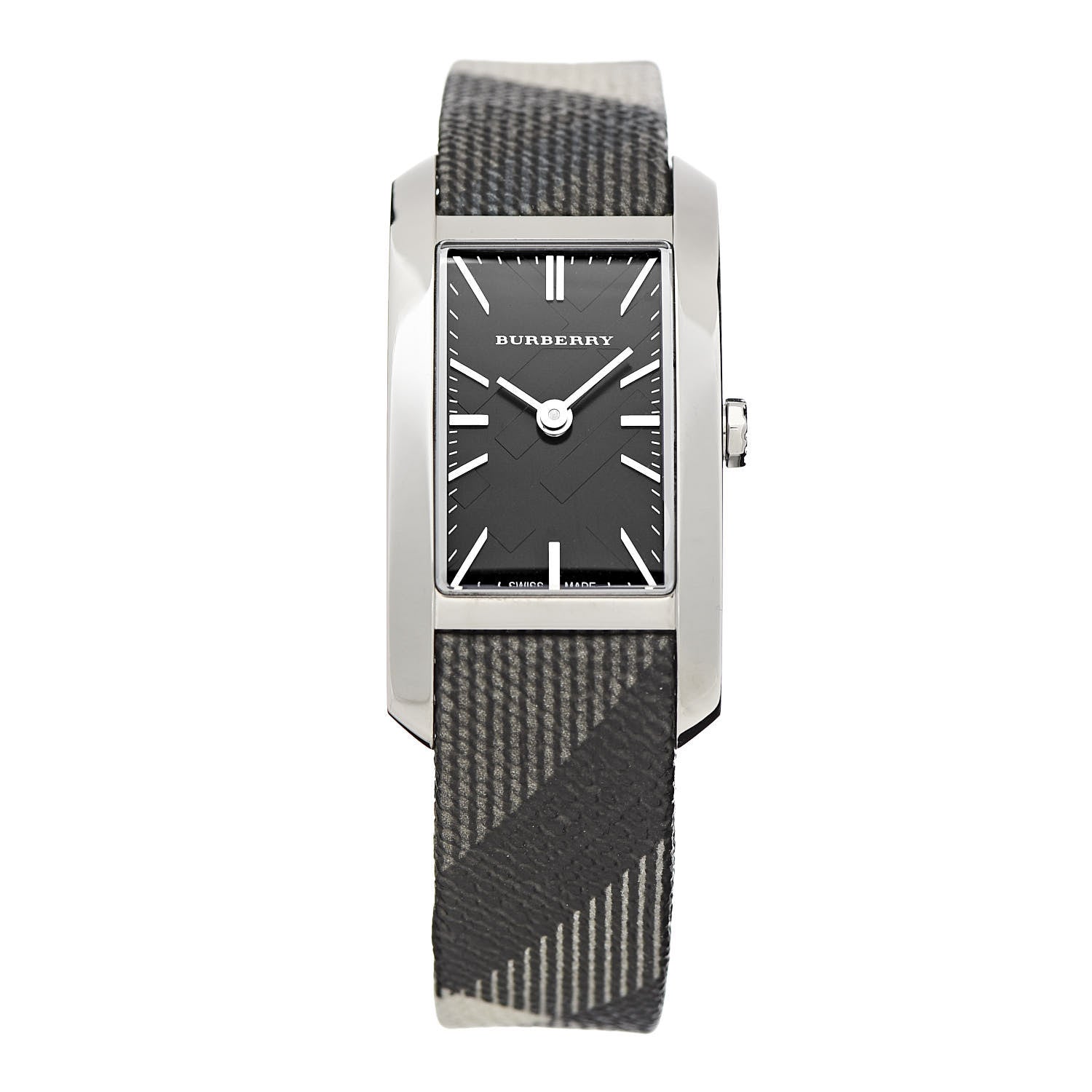 Burberry The Pioneer Black Dial Black Leather Strap Watch for Women - BU9505