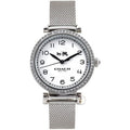 Coach Madison White Dial Silver Mesh Bracelet Watch for Women - 14502651