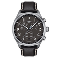 Tissot Chrono XL Vintage Chronograph Black Dial Black Leather Strap Watch For Men - T116.617.16.062.00