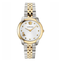 Versace Audrey Quartz White Dial Two Tone Steel Strap Watch for Women - VELR00519