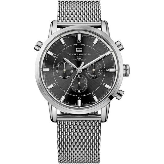 Tommy Hilfiger Harrison Quartz Grey Dial Silver Mesh Bracelet Watch for Men - 1790877