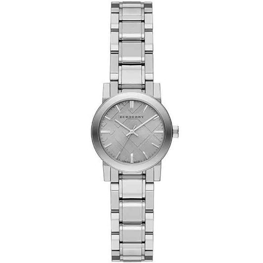 Burberry The City Diamonds Silver Dial Silver Steel Strap Watch for Women - BU9229