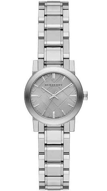 Burberry The City Diamonds Silver Dial Silver Steel Strap Watch for Women - BU9230