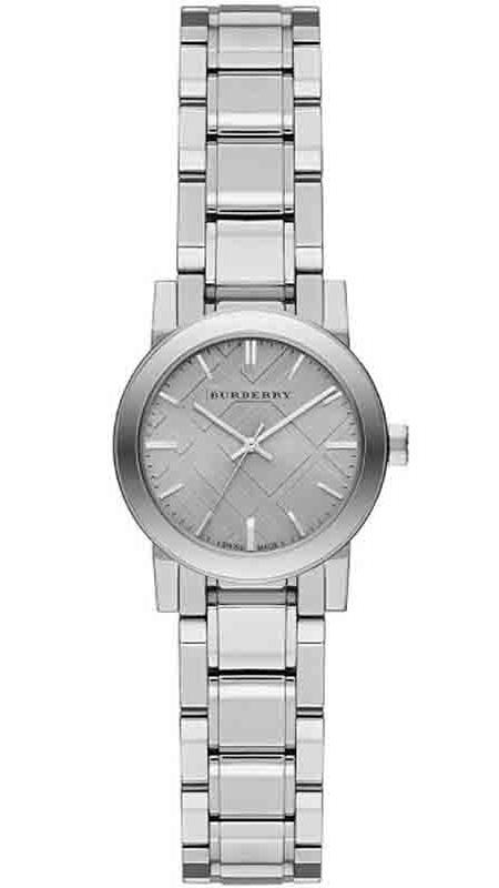 Burberry The City Diamonds Silver Dial Silver Steel Strap Watch for Women - BU9230