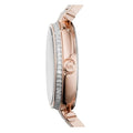 Michael Kors Skylar Maroon Dial Rose Gold Steel Strap Watch for Women - MK6086