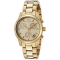 Michael Kors Runway Gold Dial Gold Steel Strap Watch for Women - MK5384