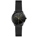 Calvin Klein Minimal Black Dial Black Mesh Bracelet Watch for Men - K3M214X1