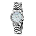 Gucci G Timeless Diamonds Mother of Pearl Dial Silver Steel Strap Watch For Women - YA126506