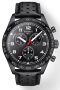 Tissot T Sport PRS 516 Chronograph Black Dial Black Leather Strap Watch for Men - T131.617.36.052.00