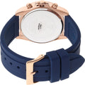 Guess Eclipse White Dial Blue Rubber Strap Watch for Women - GW0315L2