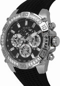 Guess Trophy Multifunction Black Dial Black Rubber Strap Watch for Men - GW0333G1