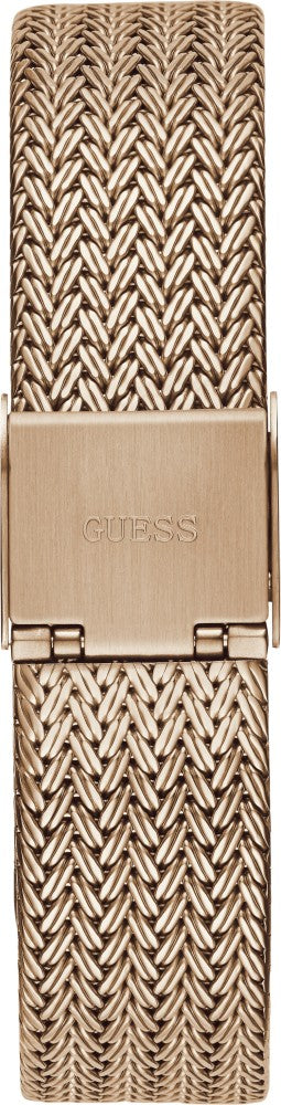 Guess Soiree Diamonds Rose Gold Dial Rose Gold Mesh Bracelet Watch for Women - GW0402L3