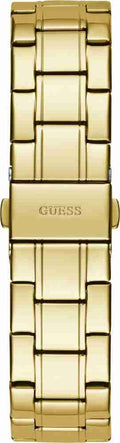 Guess Night Life Diamonds Black Dial Gold Steel Strap Watch for Women - GW0405L2