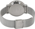 Guess Iconic Diamonds Silver Dial Silver Mesh Bracelet Watch For Women - GW0477L1