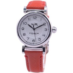 Coach Madison White Dial Red Leather Strap Watch for Women - 14502407