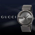 Gucci G Interlocking Quartz Grey Dial Grey Steel Strap Watch For Men - YA133210