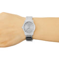 Calvin Klein City Grey Dial Silver Steel Strap Watch for Women - K2G23144