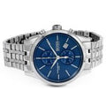 Hugo Boss Jet Chronograph Blue Dial Silver Steel Strap Watch for Men - 1513384