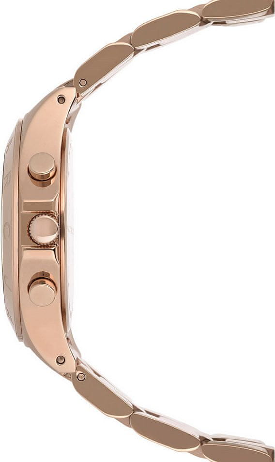 Michael Kors Runway Chronograph Rose Gold Dial Rose Gold Steel Strap Watch for Women - MK5430