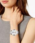 Movado Bold Silver Dial Silver Steel Strap Watch For Women - 3600084