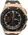 Audemars Piguet Royal Oak Offshore Chronograph Black Dial Black Rubber Strap Watch for Men - 26401RO.OO.A002CA.02