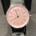 Calvin Klein Simplicity Pink Dial Silver Steel Strap Watch for Women - K432314E