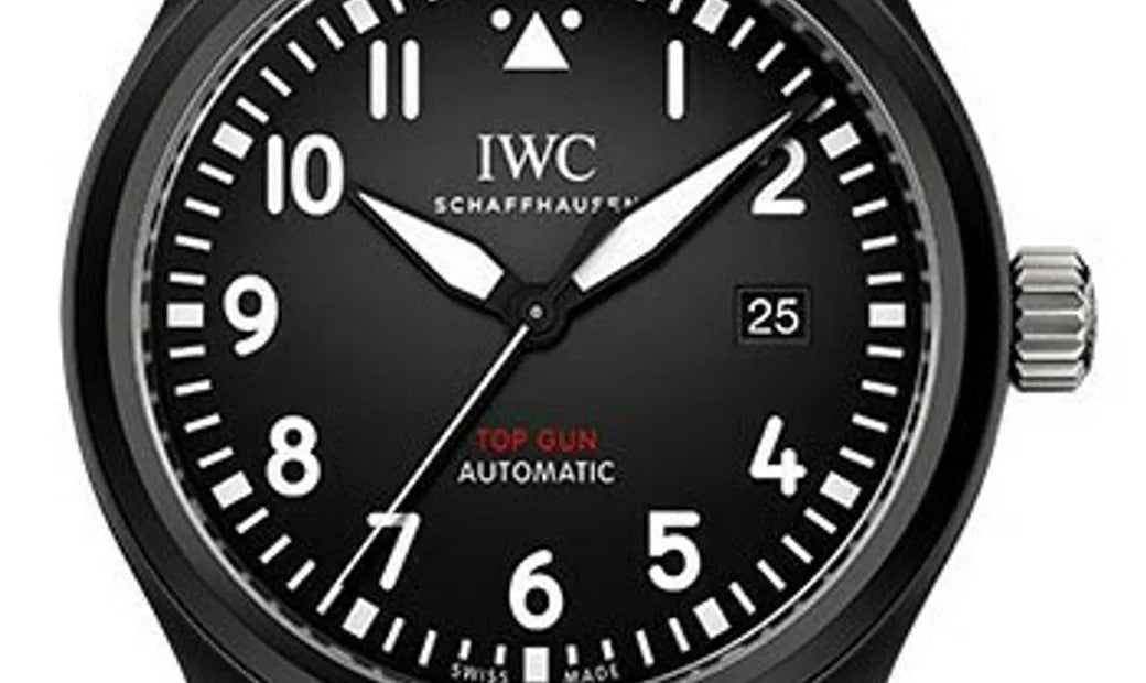 IWC Pilot Watch Chronograph Top Gun Edition Black Dial Black Nylon Strap Watch for Men - IW326901