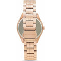 Michael Kors Lauryn Pink Dial Rose Gold Steel Strap Watch for Women - MK3722