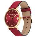 Coach Perry Red Dial Red Leather Strap Watch for Women - 14503867