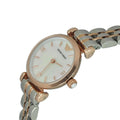 Emporio Armani Gianni T Bar Mother of Pearl Dial Two Tone Steel Strap Watch For Women - AR1764