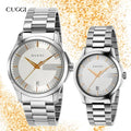 Gucci G Timeless Quartz Silver Dial Silver Steel Strap Unisex Watch - YA126442