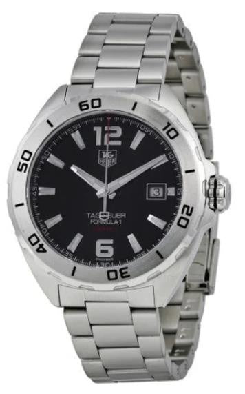 Tag Heuer Formula 1 Automatic 41mm Black Dial Silver Steel Strap Watch for Men - WAZ2113.BA0875