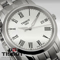 Tissot T Classic Dream White Dial Silver Steel Strap Watch for Men - T033.410.11.013.01